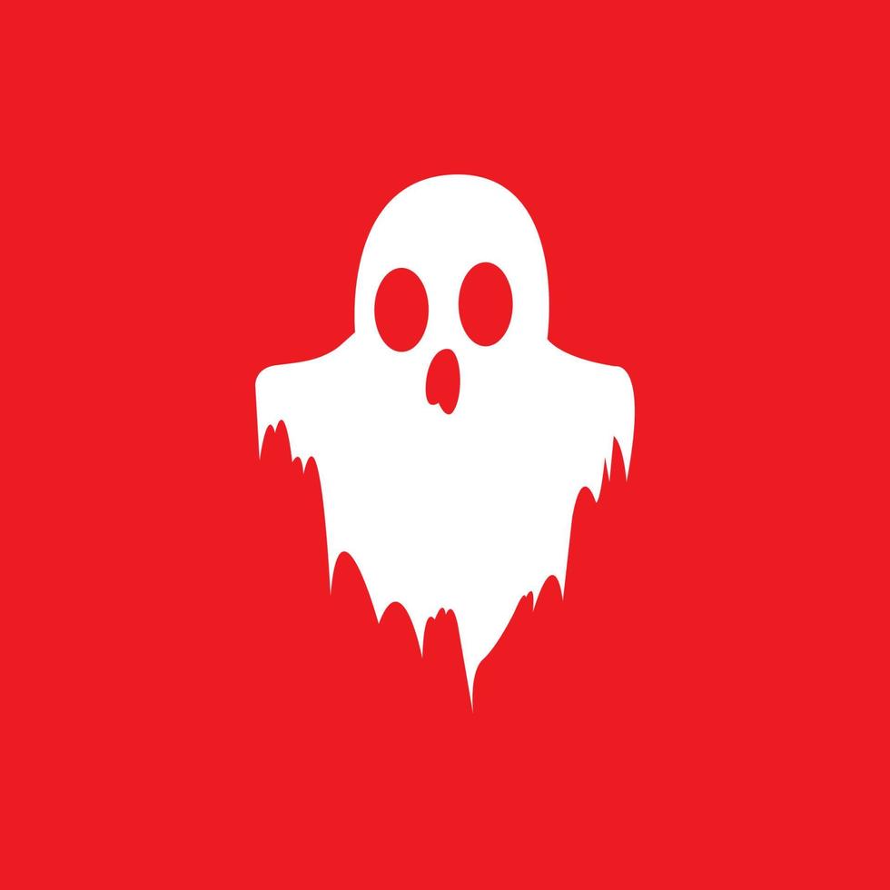 Ghost icon vector illustration template design