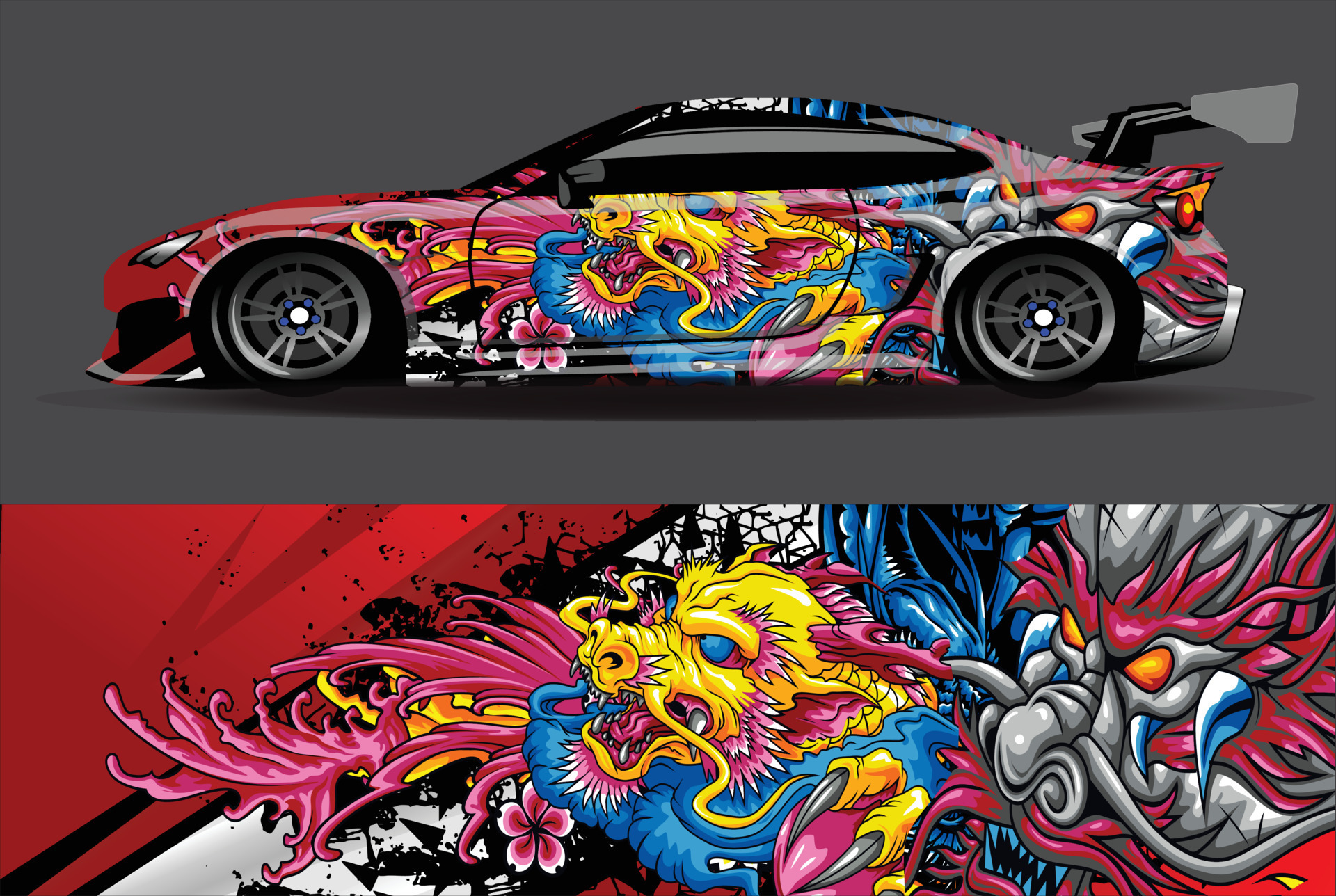 Anime Car Vinyl Wrap