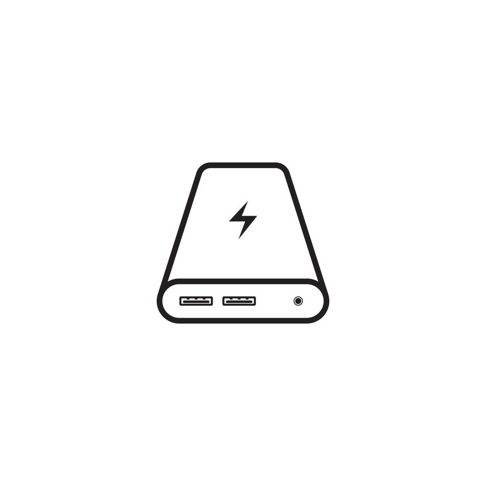 power bank icon. vector