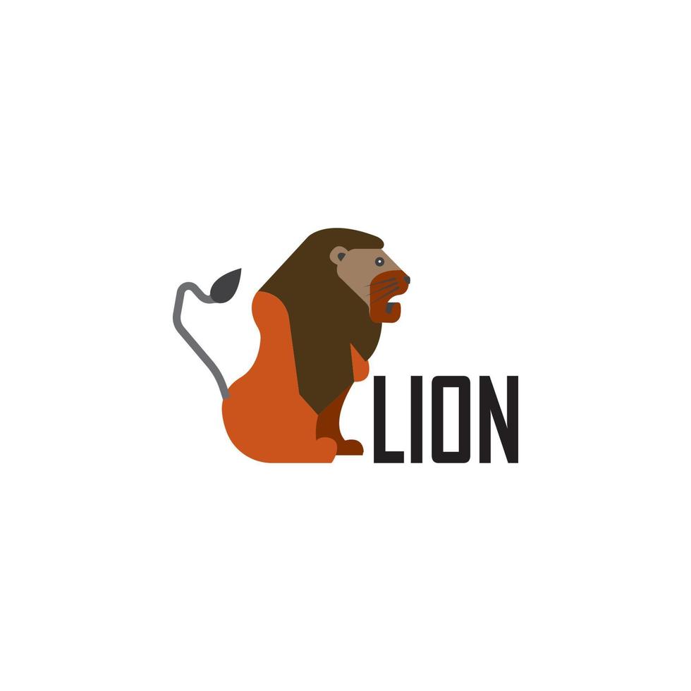 león, icono, vector