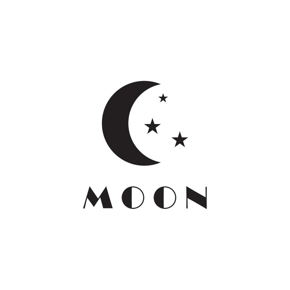 MoonStar  icon vector illustration design template.