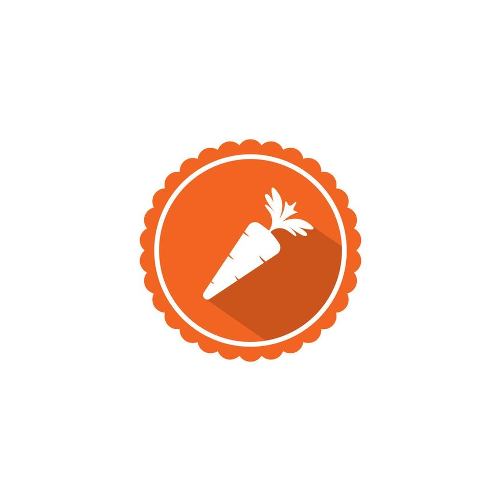 Carrot icon vector illustration design template.