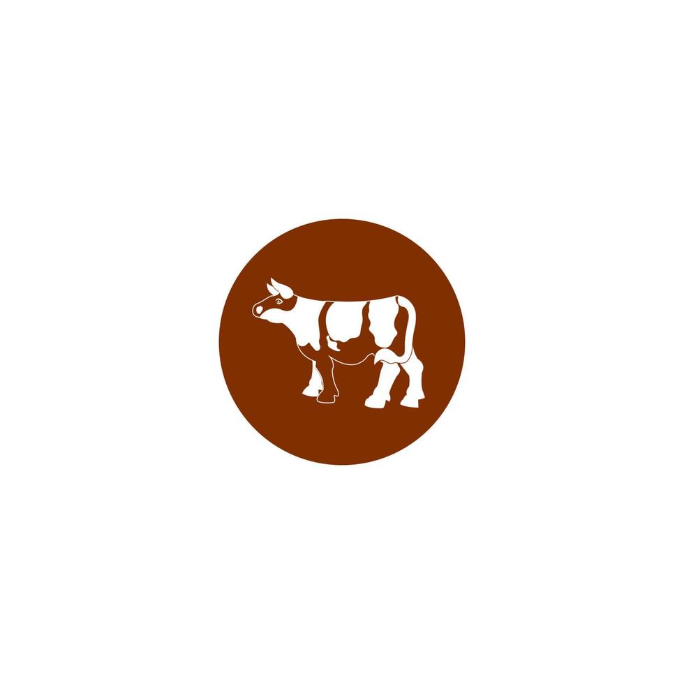 Cow icon. vector illustration template design.