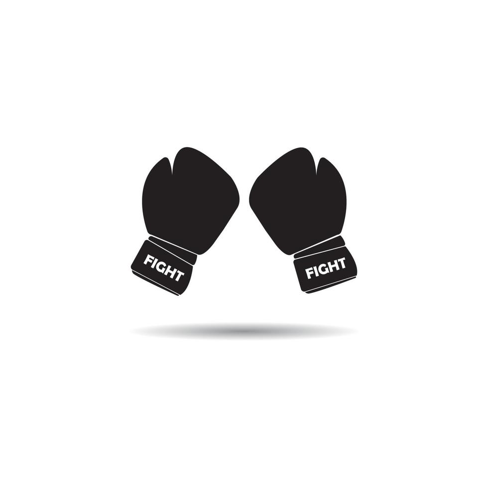 logotipo de guantes de boxeo vector