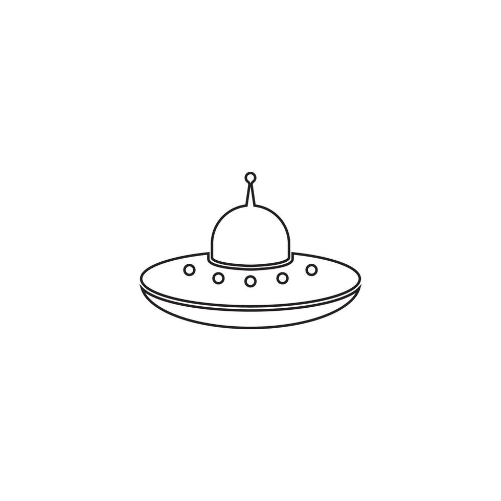 diseño de plantilla de ilustración de vector de icono de ovni