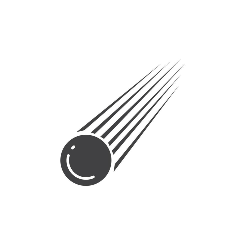 plantilla de diseño de ilustración de vector de logotipo de meteorito.