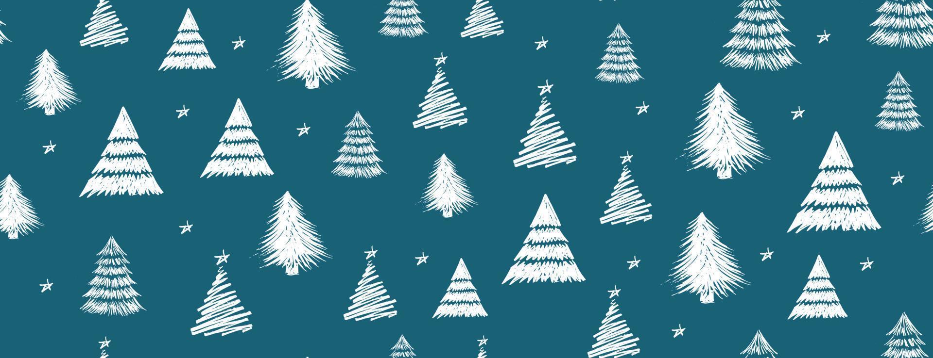 Christmas tree design, vector set.