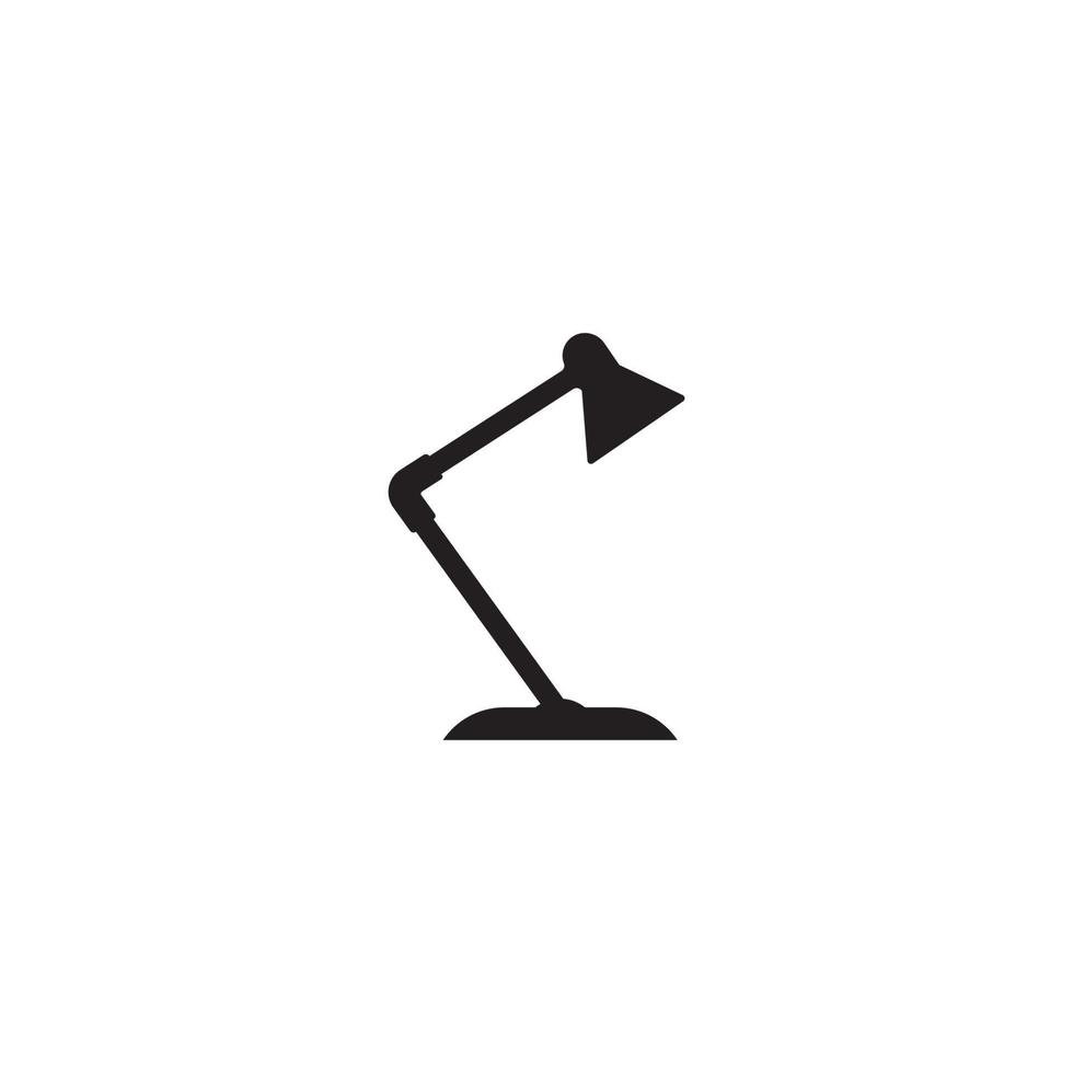 Table lamp icon. vector