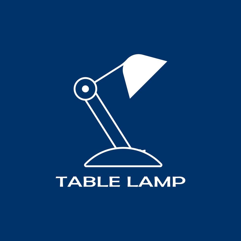 Table lamp icon. vector