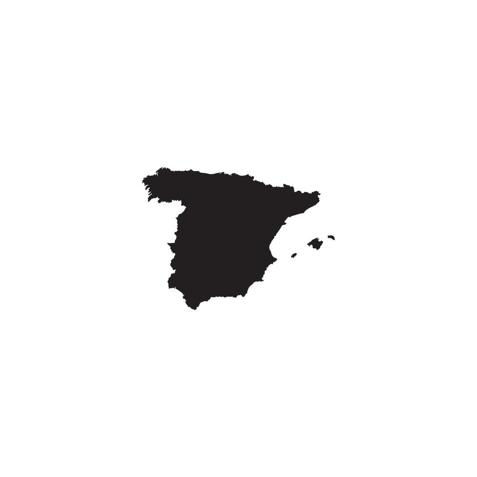 icono del mapa de España. vector