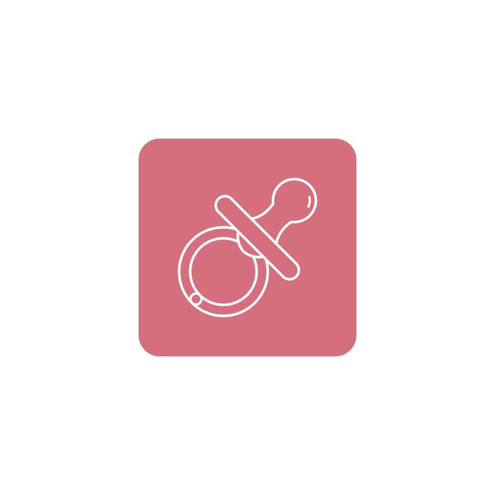 baby pacifier icon vector