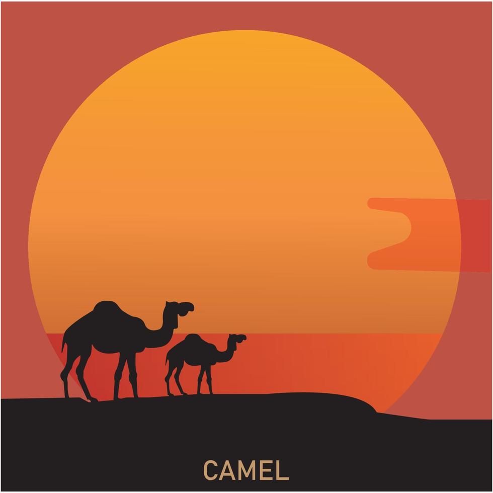 Camel icon vector illustration template design