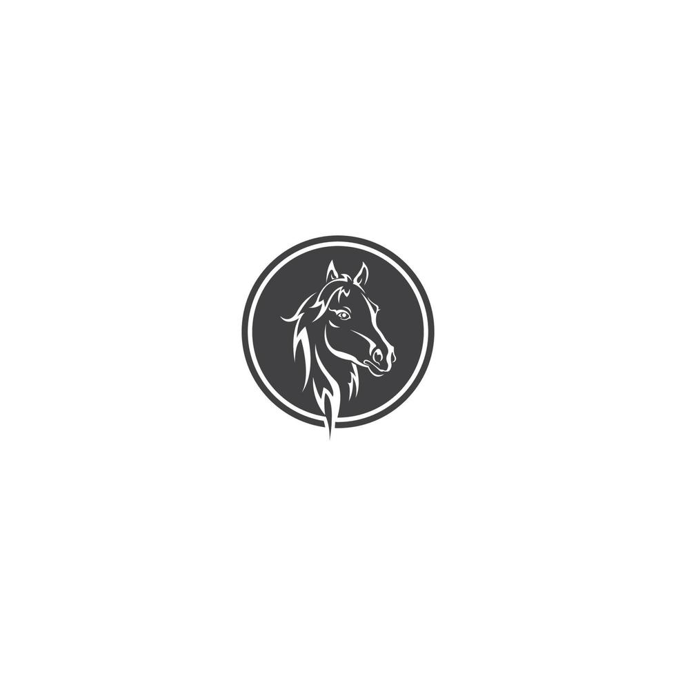 Horse head logo vector