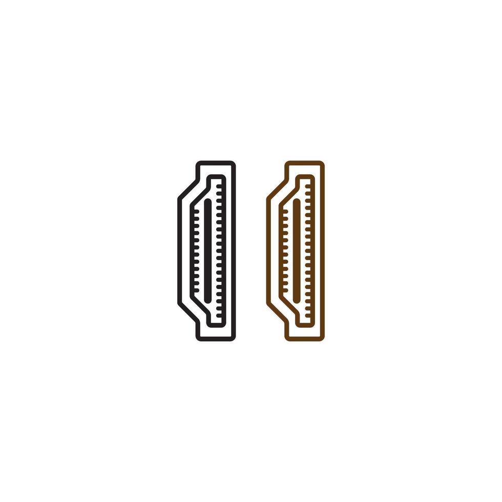 icono hdmi. plantilla de diseño de ilustración vectorial. vector
