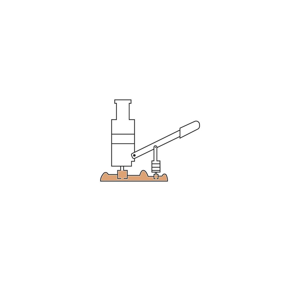 Hydraulic jack icon vector