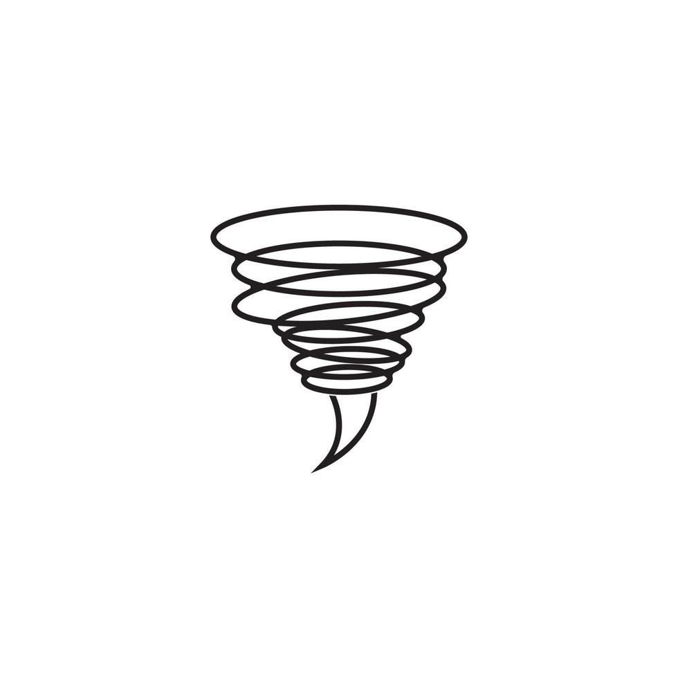 diseño de plantilla de ilustración de vector de icono de tornado