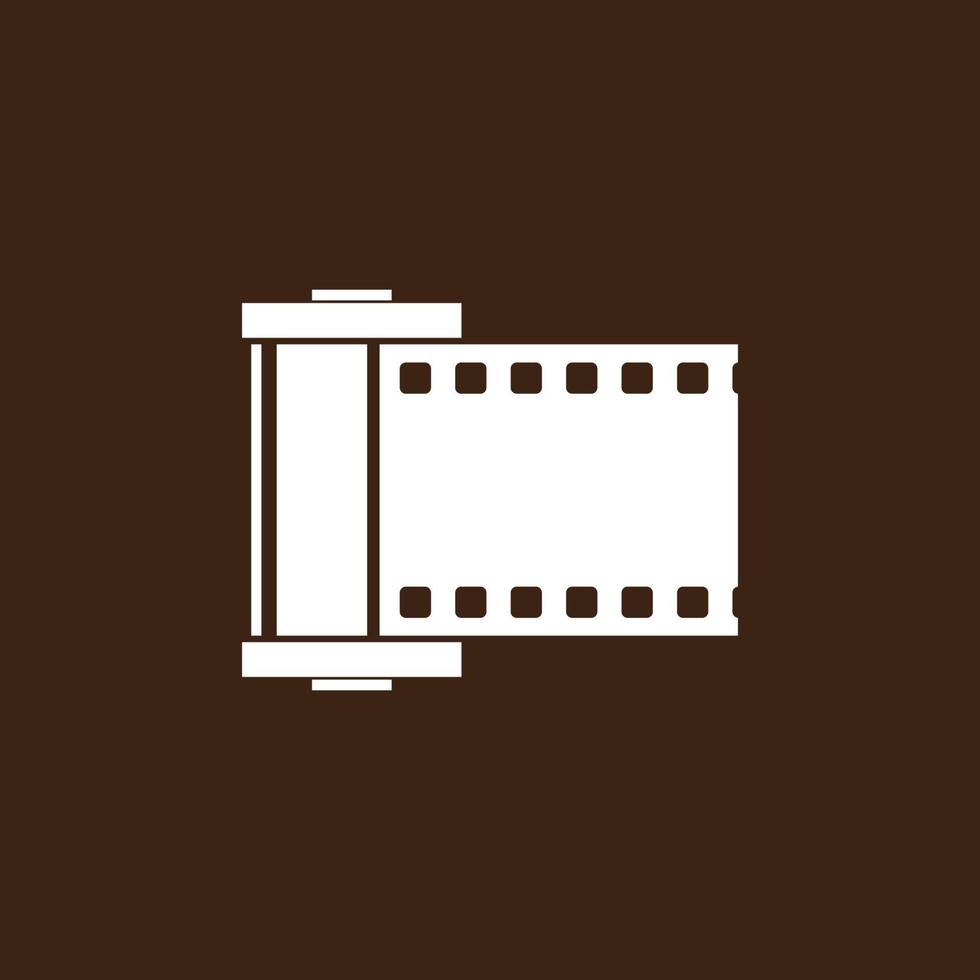 Roll film logo. vector