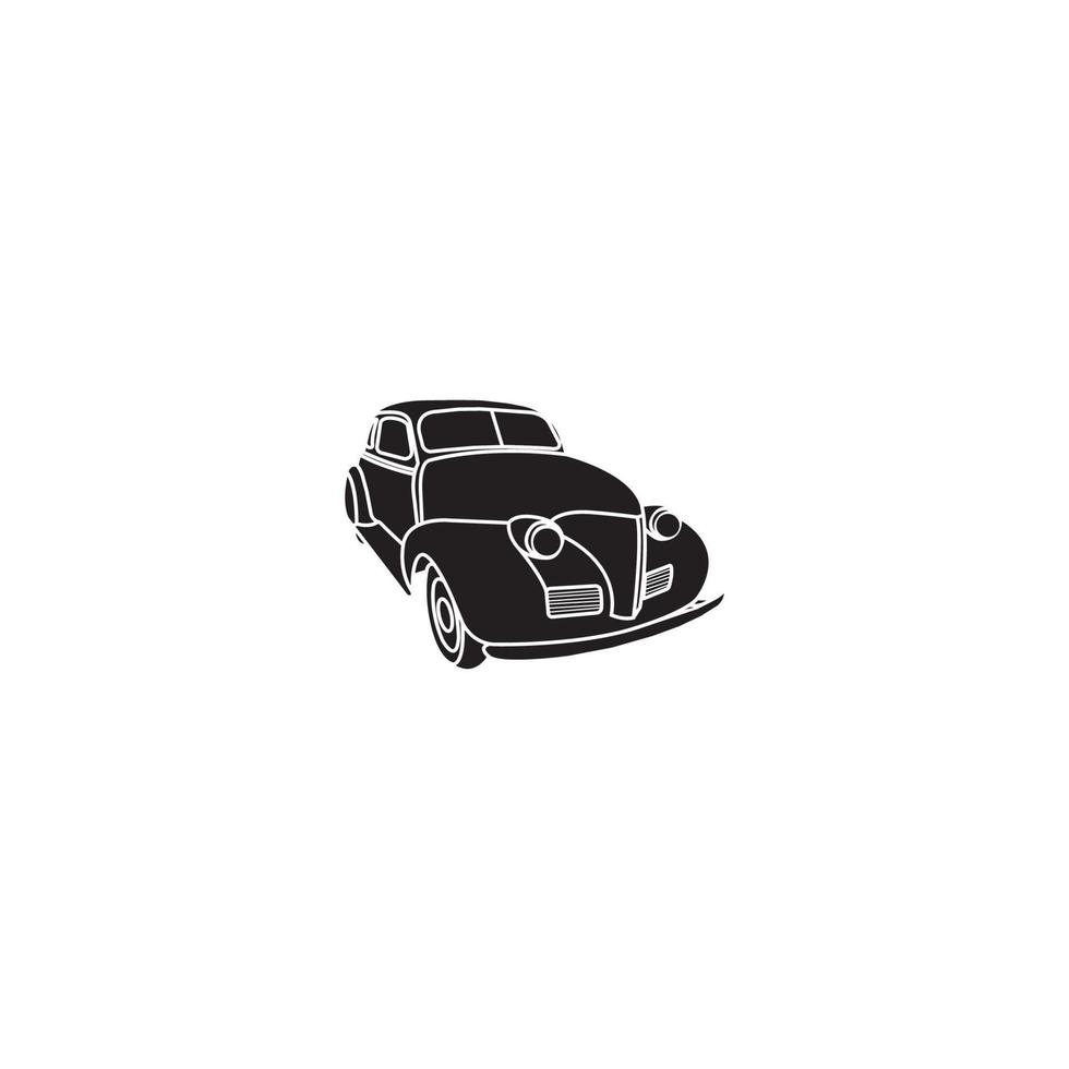 vintage car icon. vector