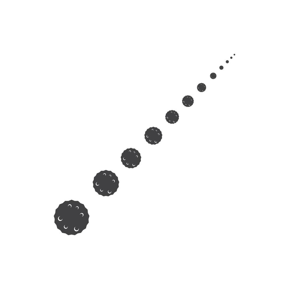 meteor logo vector illustration design template.