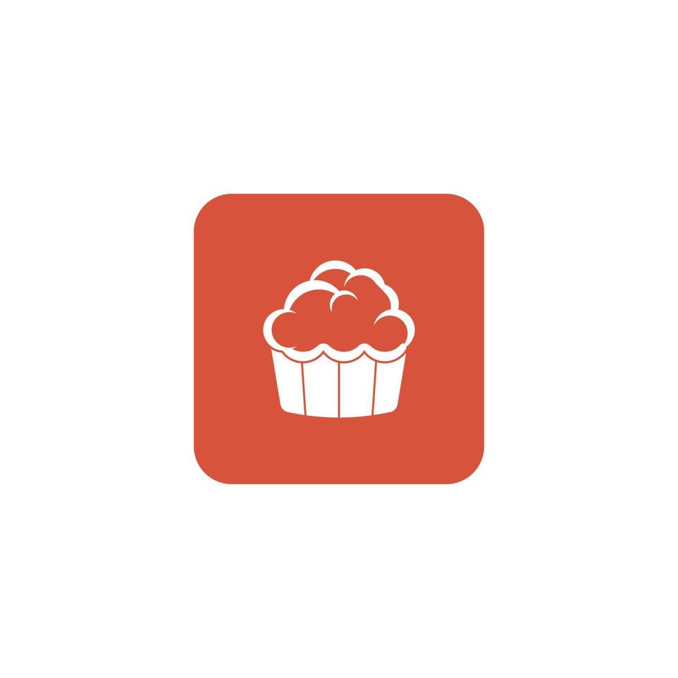 muffin icono vector ilustración diseño plantilla.