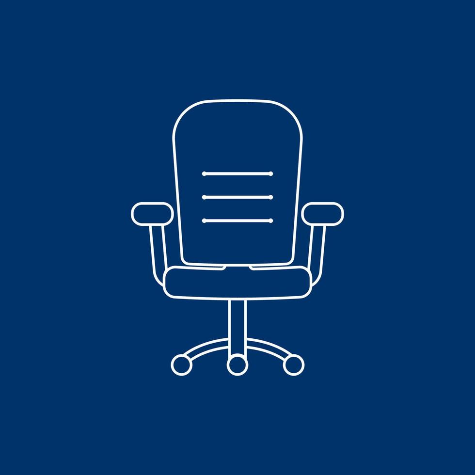 office armchair icon. vector