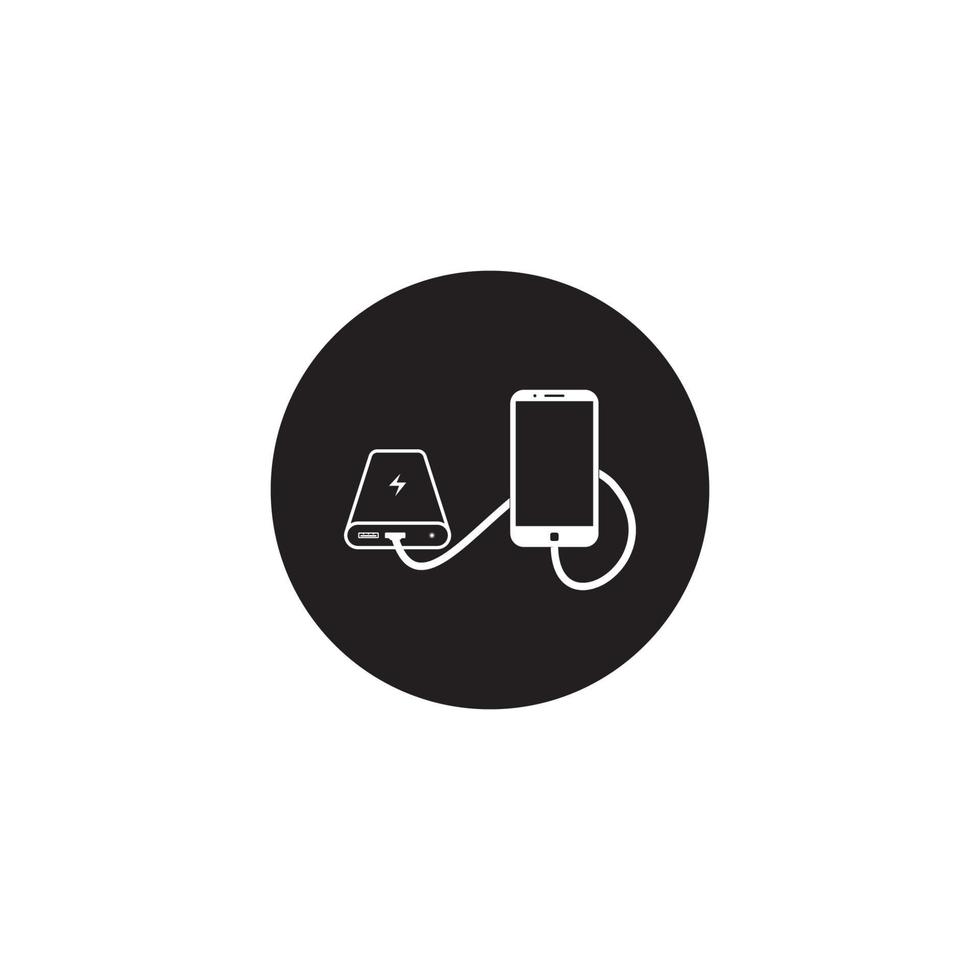 power bank icon. vector