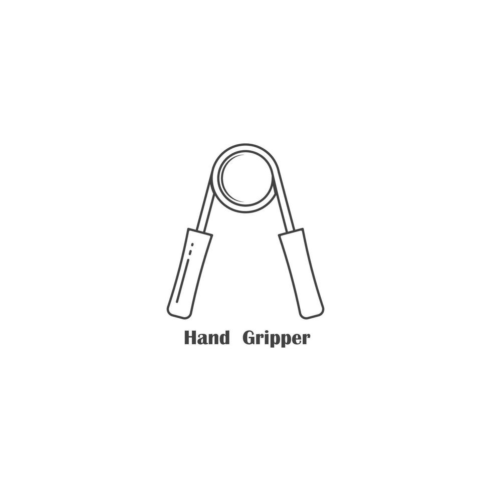 Hand Gripper icon. vector