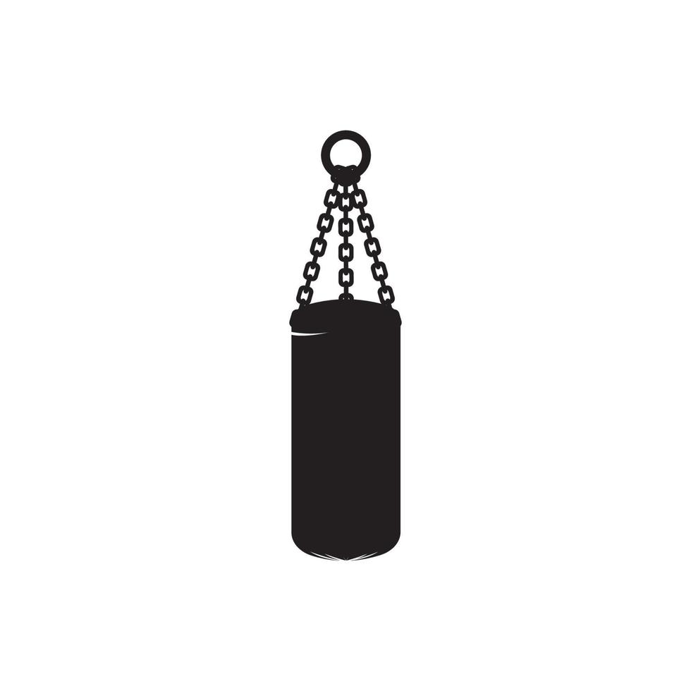 icono de saco de boxeo vector