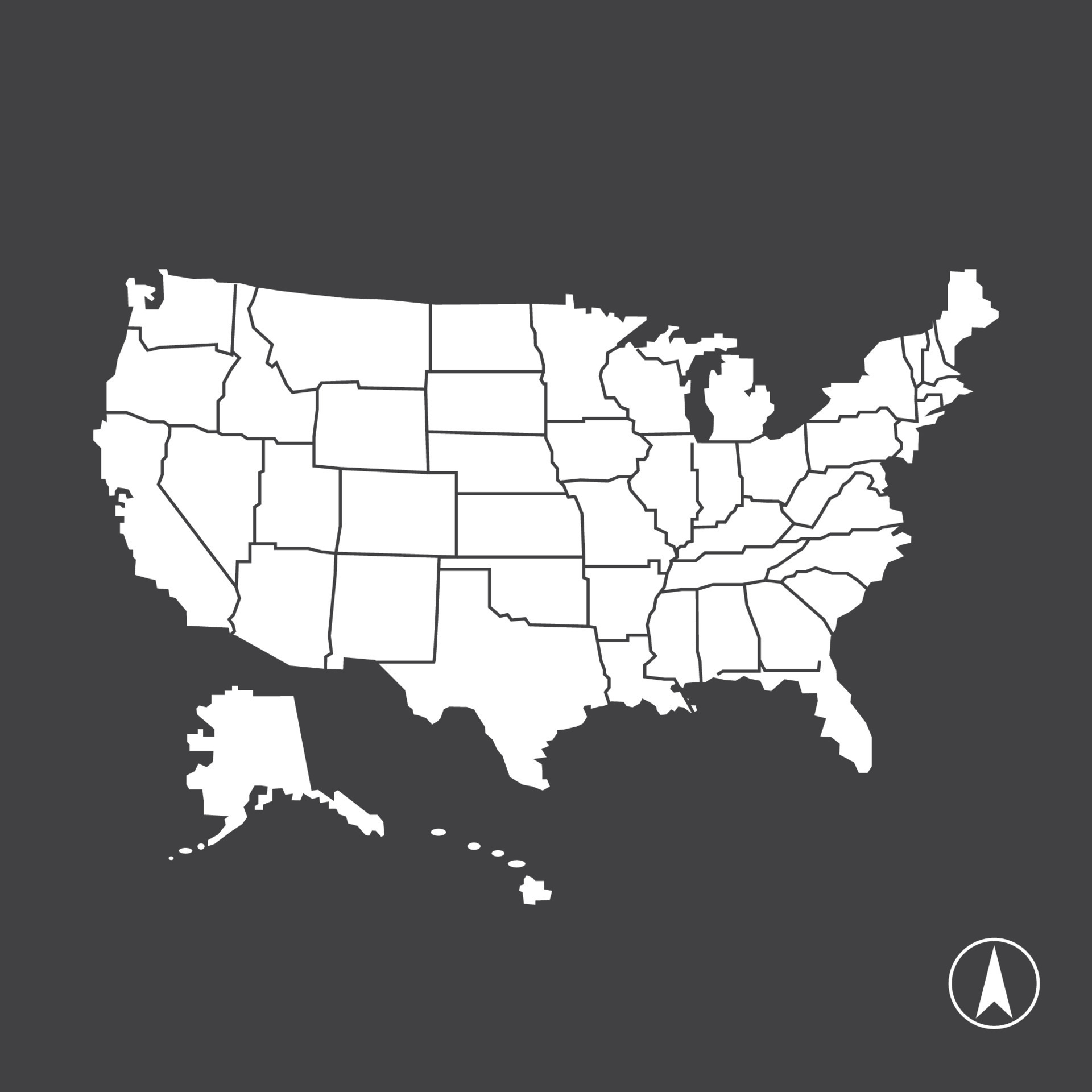 United States Map Icon 10416192 Vector Art At Vecteezy United States Map Icon Vector