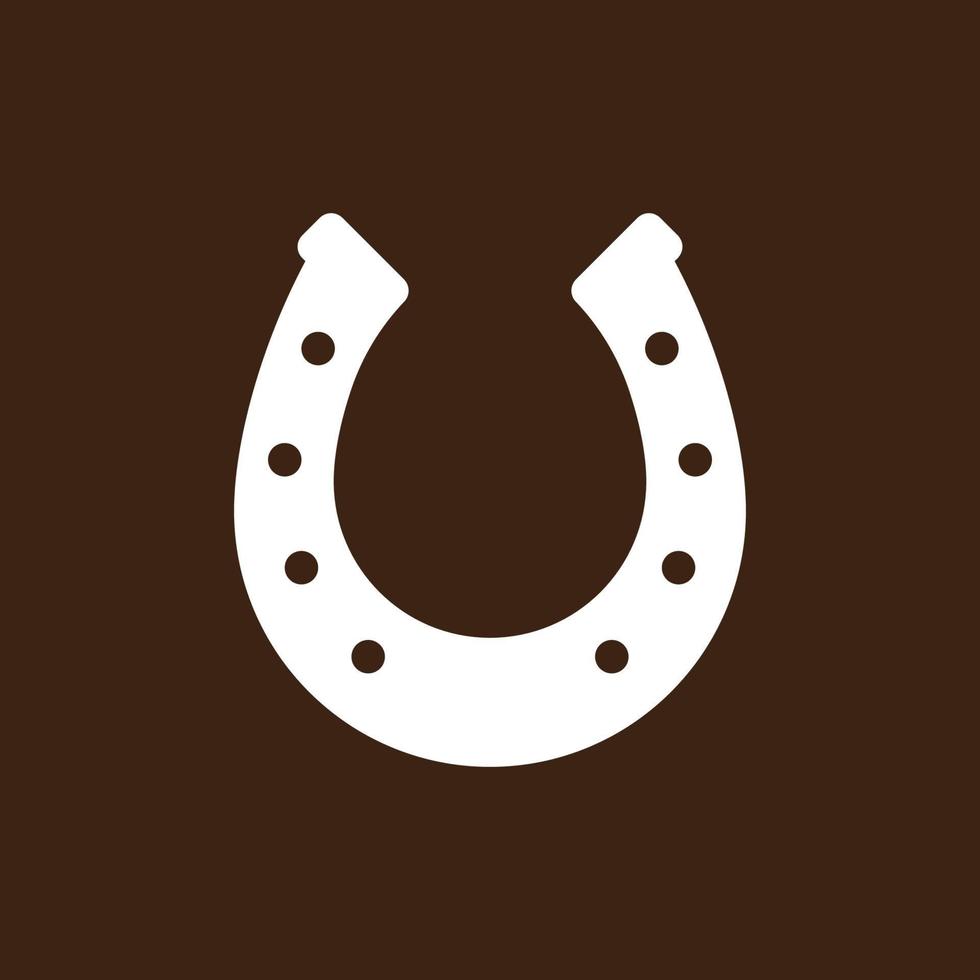 Horseshoe icon vector illustration design template.