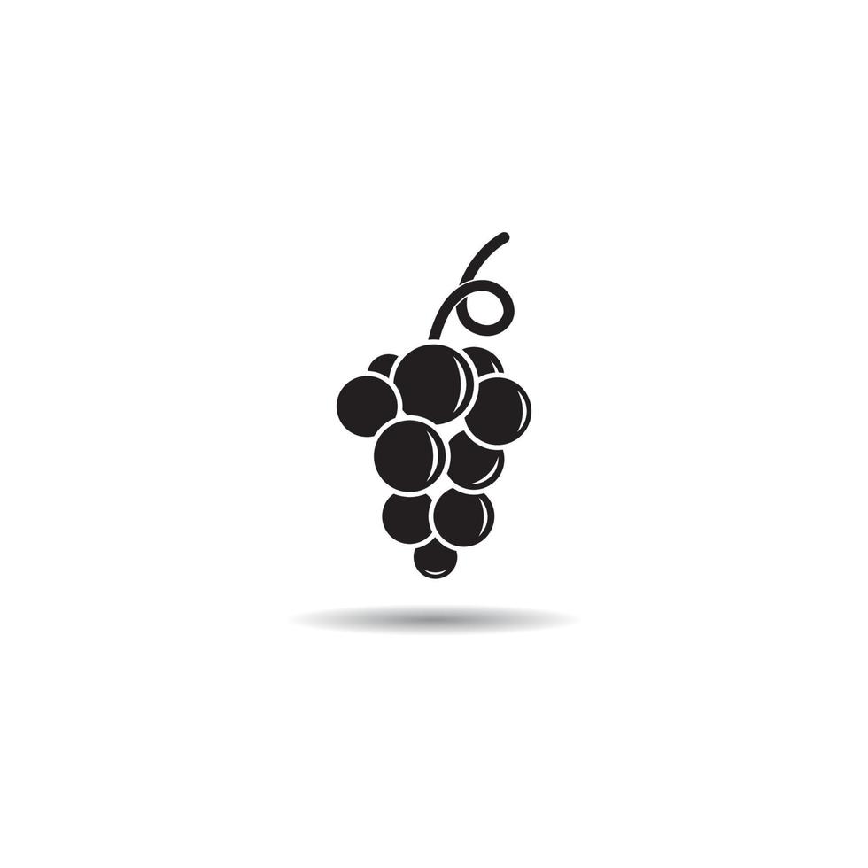 Grape icon. vector illustration design template.