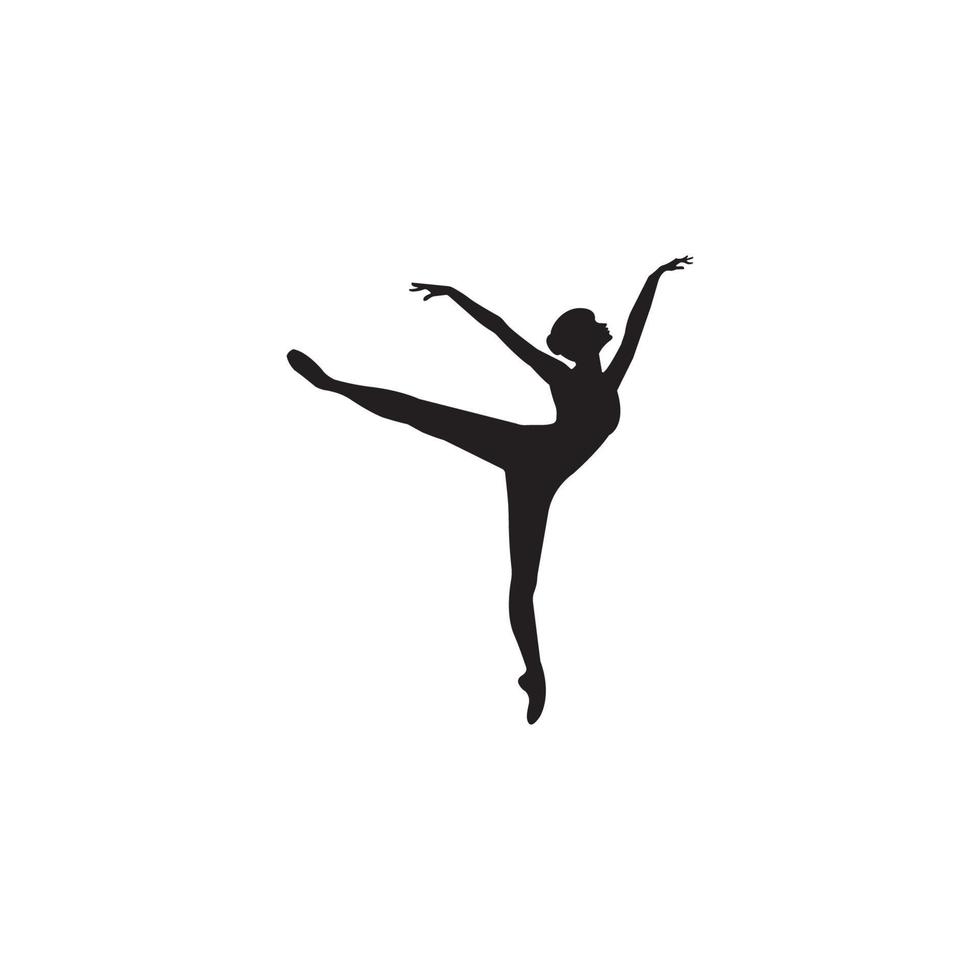 vector de logotipo de ballet