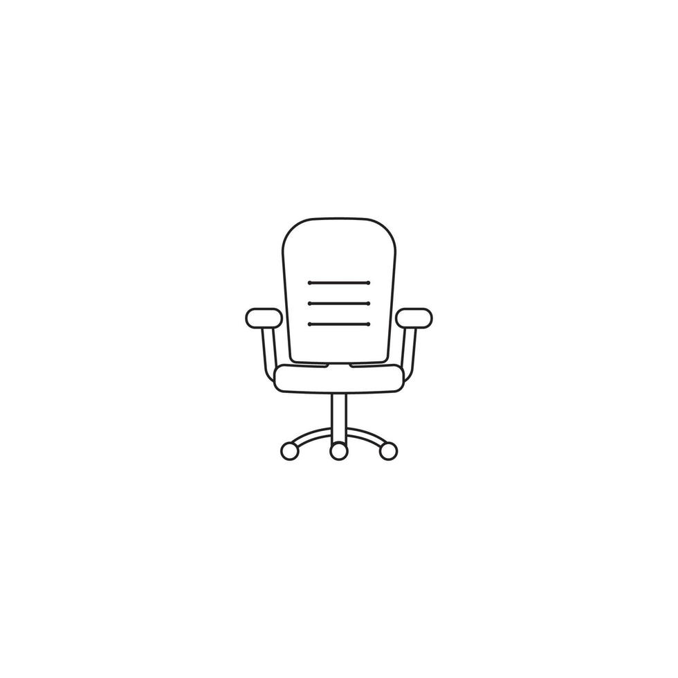 office armchair icon. vector