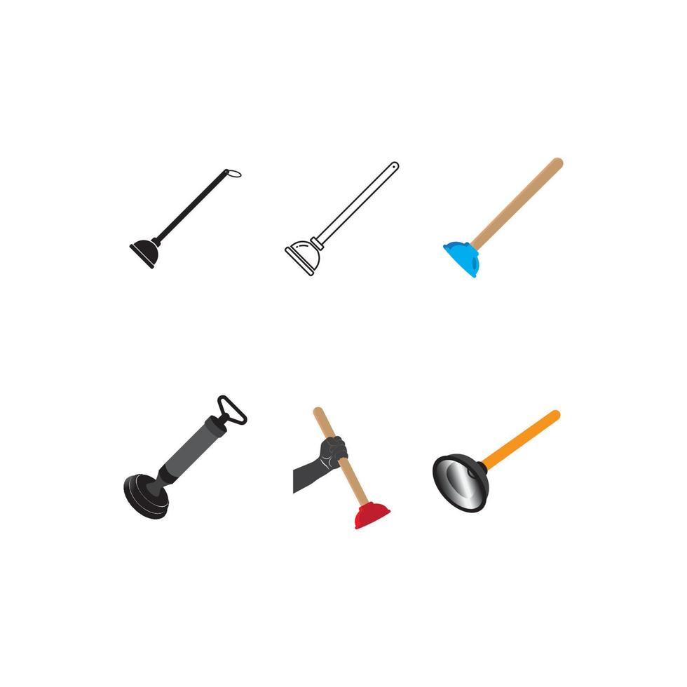 plunger icon. vector illustration template design