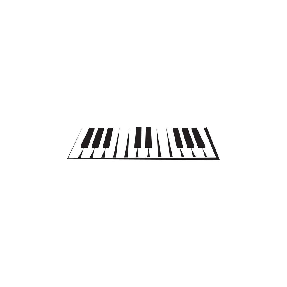 Piano icon vector illustration template design