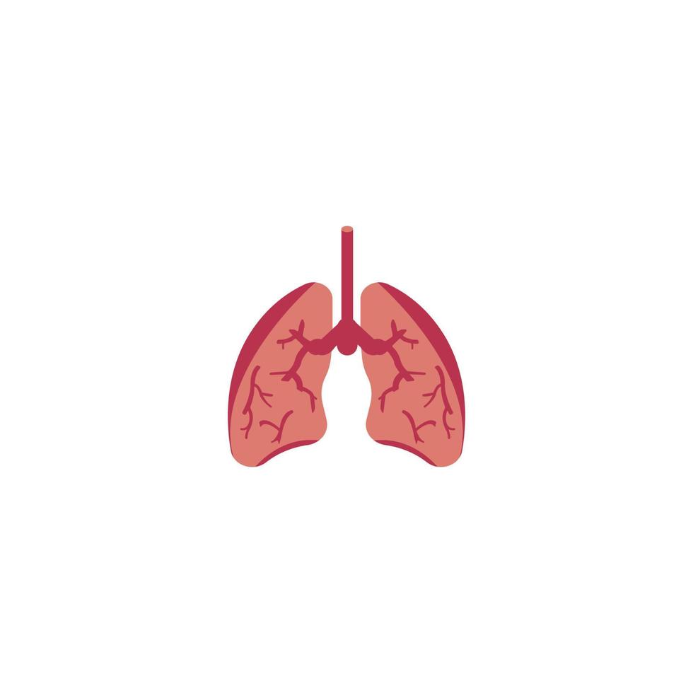 diseño de plantilla de ilustración de vector de icono de pulmones