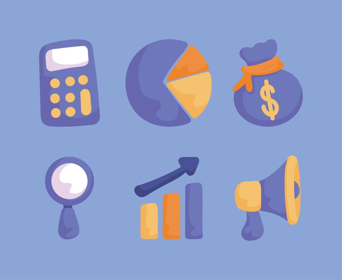 icons set business vector