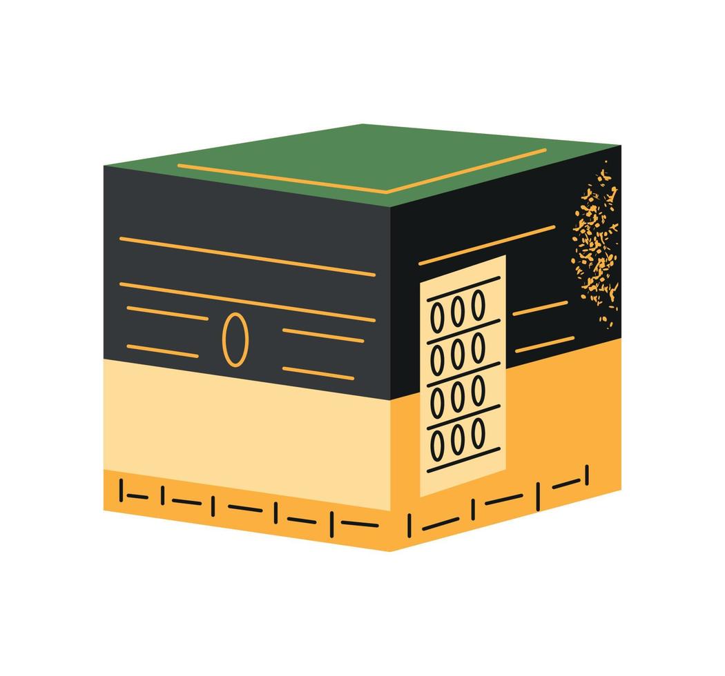 Mecca islamic temple vector