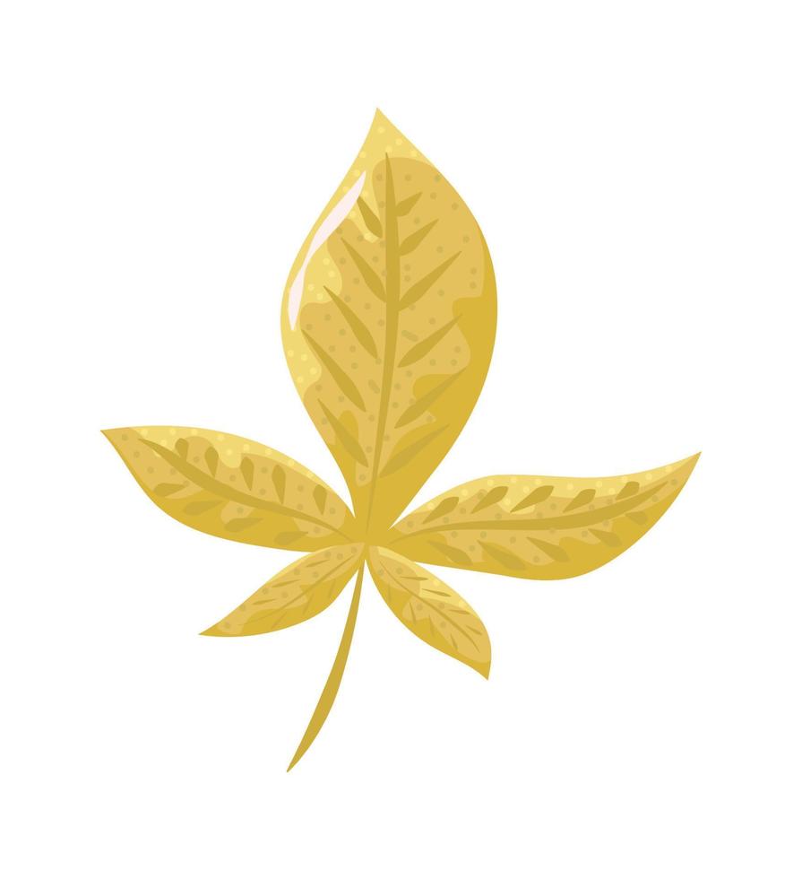 icono de hoja de otoño vector