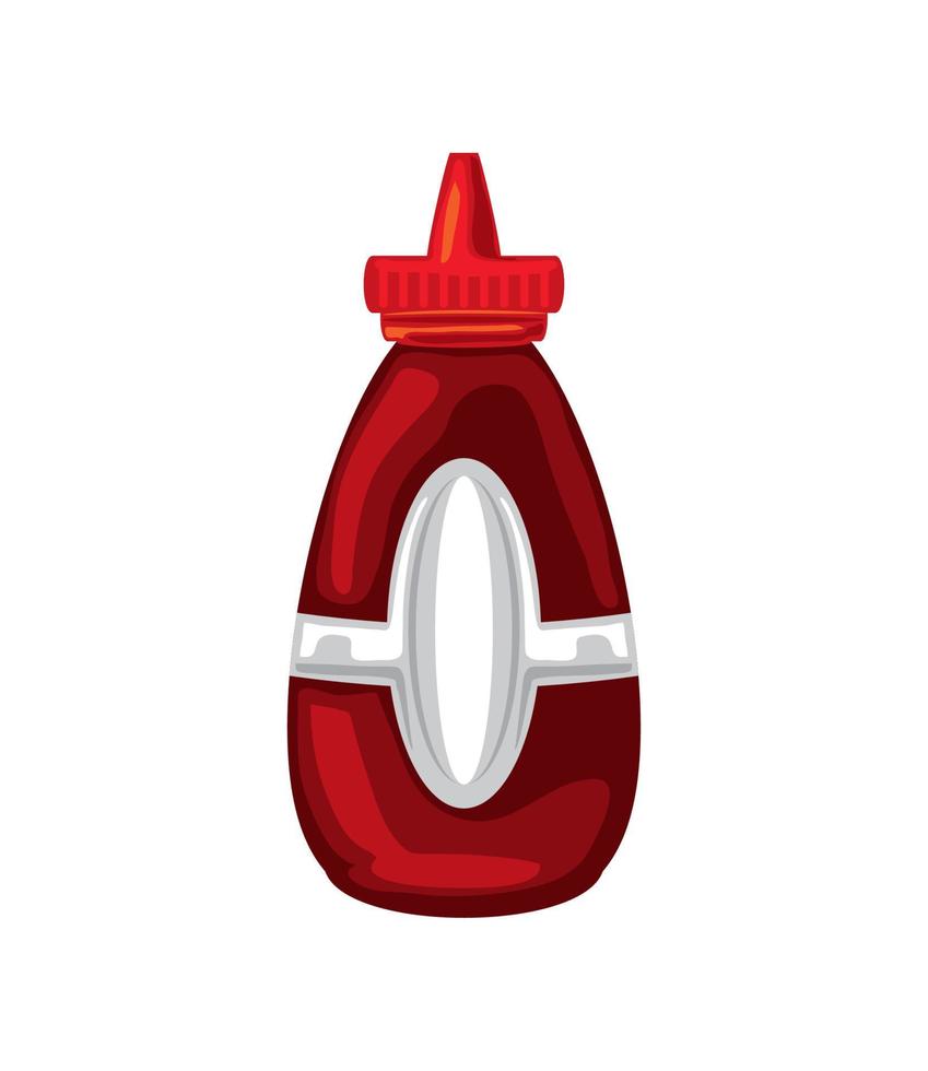 icono de botella de salsa vector