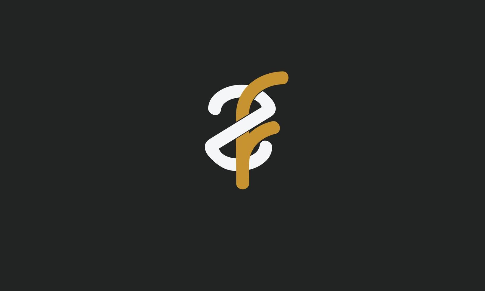 Alphabet letters Initials Monogram logo SF, FS, S and F vector