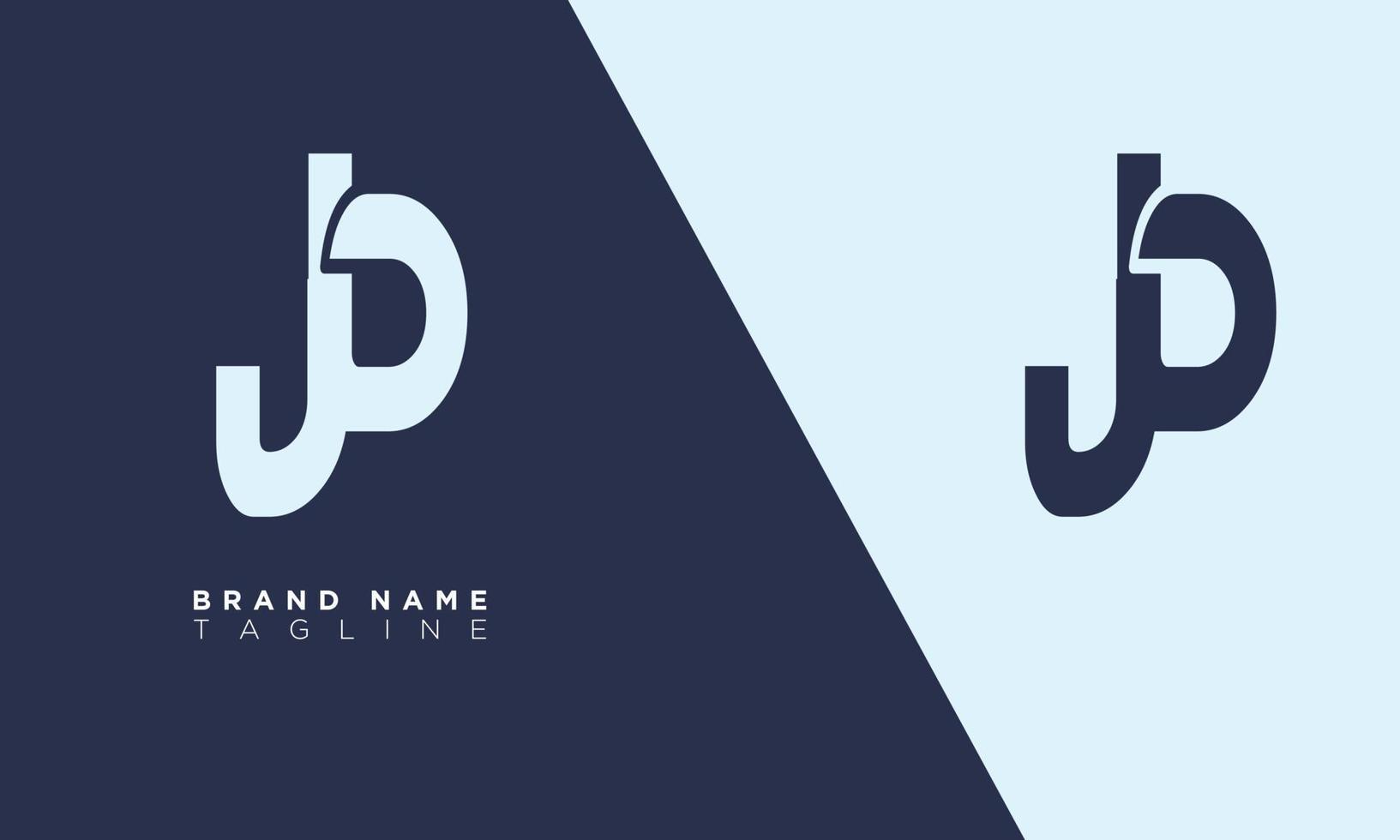 Alphabet letters Initials Monogram logo JB, BJ, J and B vector