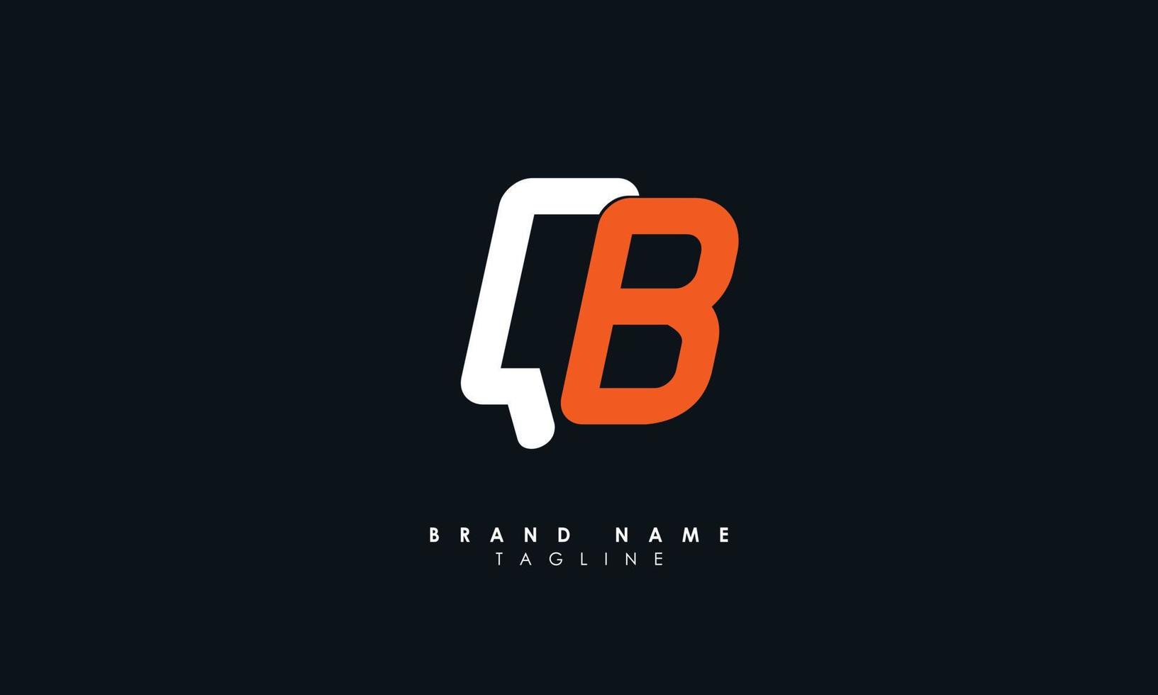 Alphabet letters Initials Monogram logo QB, BQ, Q and B vector
