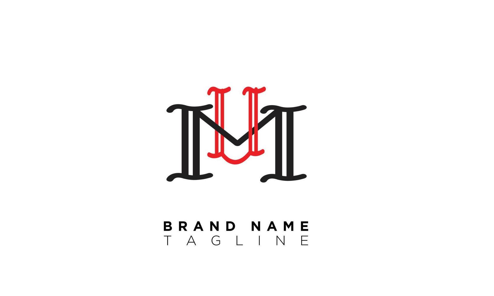 Alphabet letters Initials Monogram logo MU, UM, M and U vector