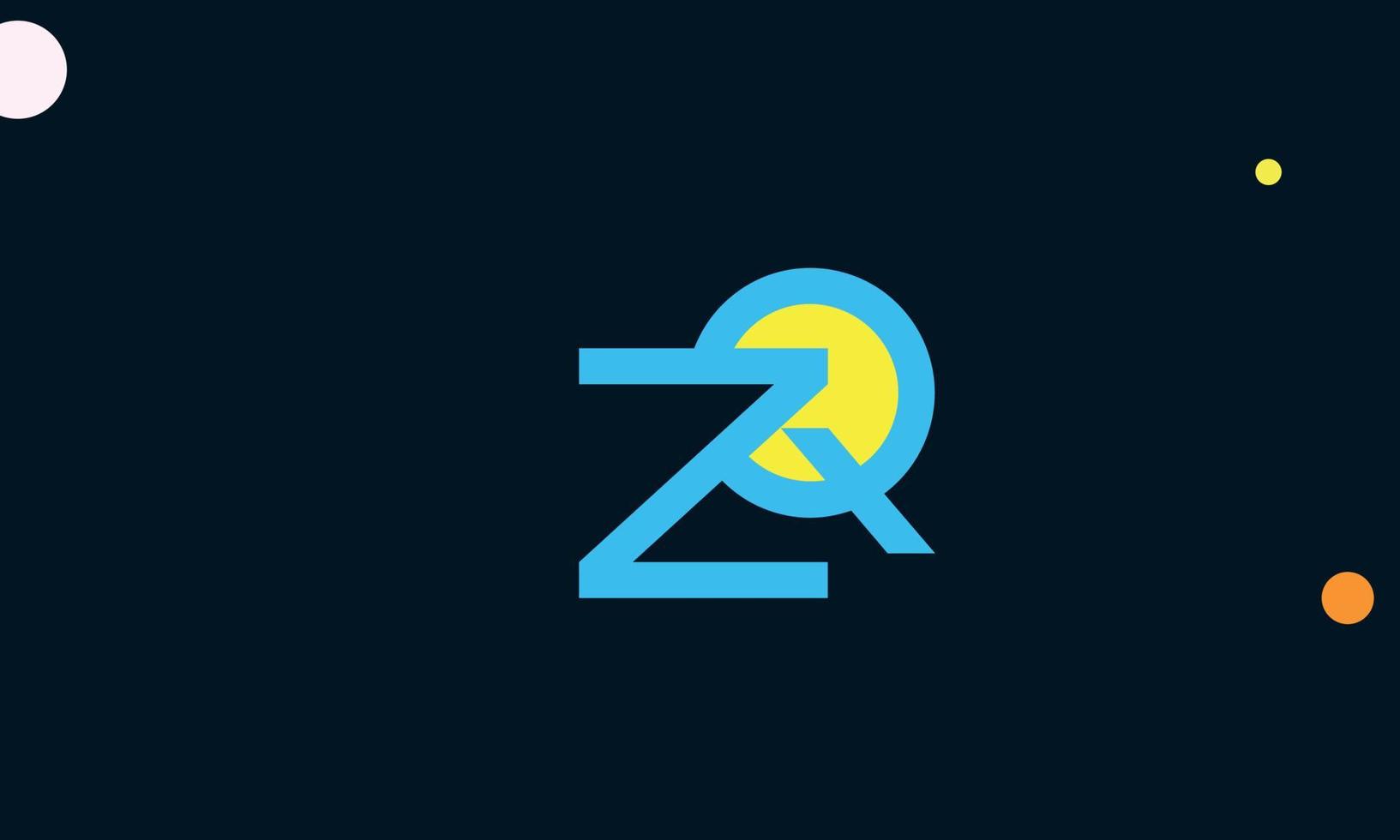 Alphabet letters Initials Monogram logo ZQ, QZ, Z and Q 10417929 Vector