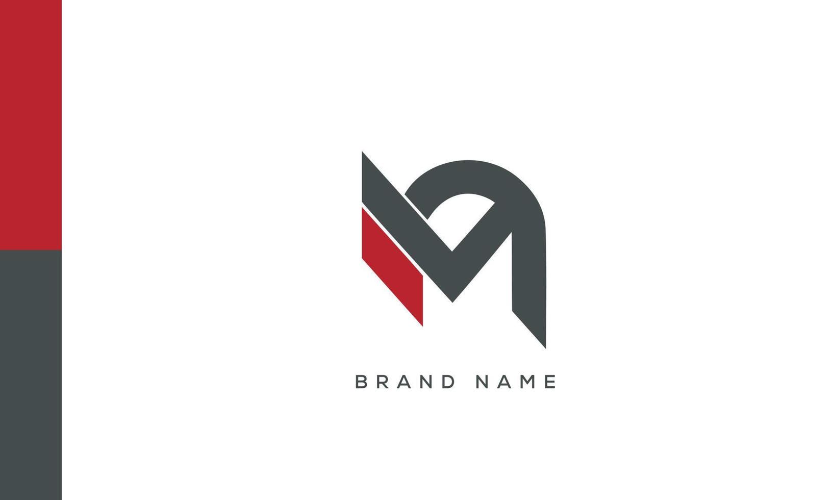 Alphabet letters Initials Monogram logo MA, AM, M and A vector