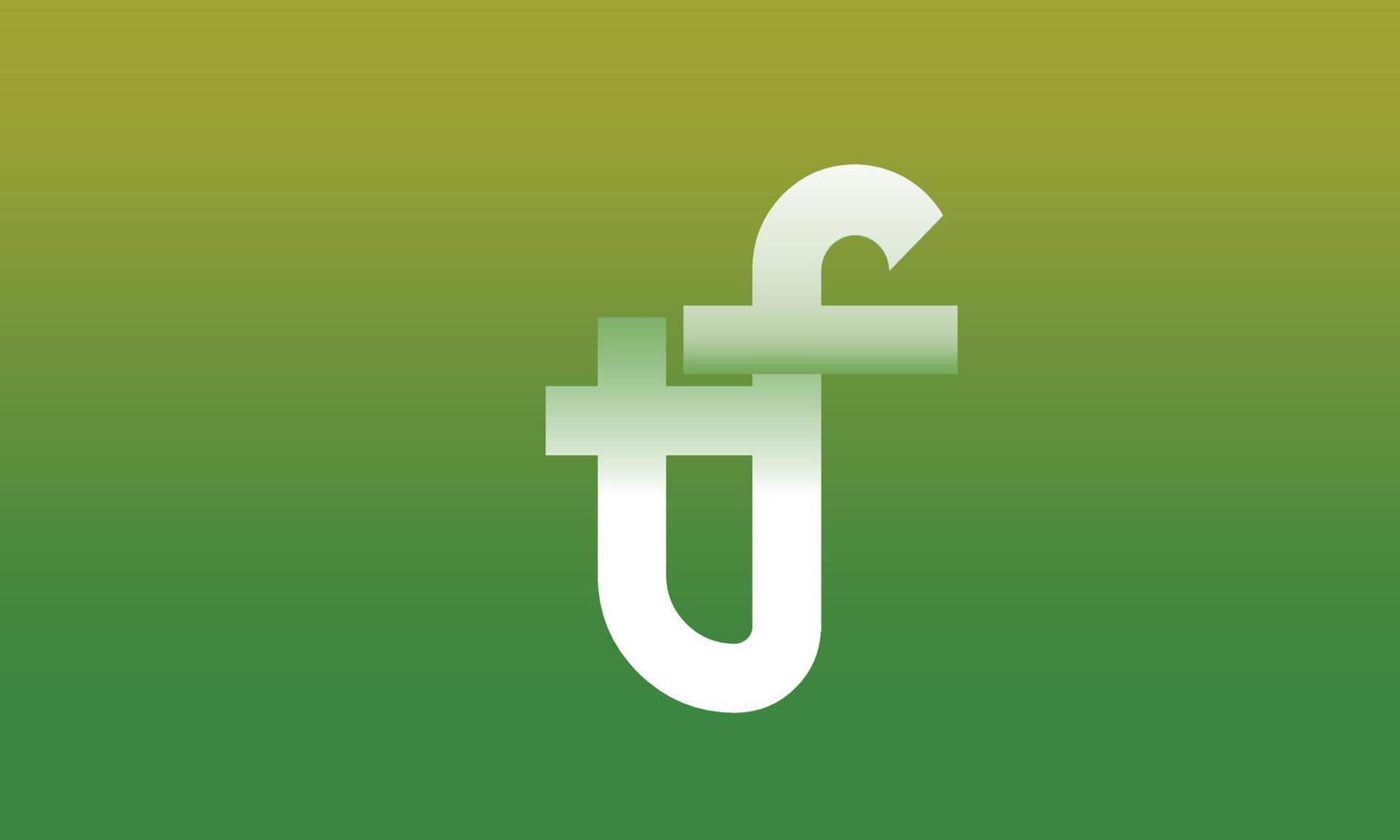 Alphabet letters Initials Monogram logo TF, FT, T and F vector