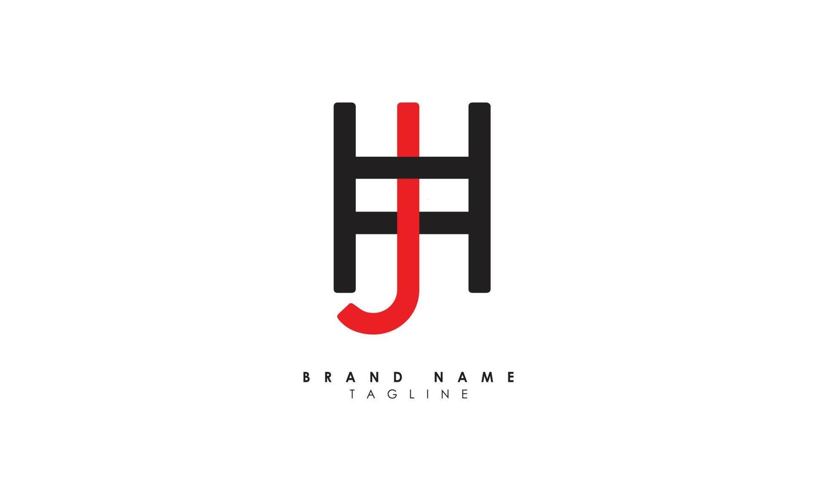 Alphabet letters Initials monogram logo HJ, JH, H and J vector
