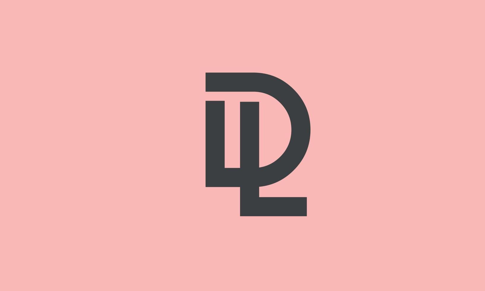 Alphabet letters Initials Monogram logo DL, LD, D and L vector