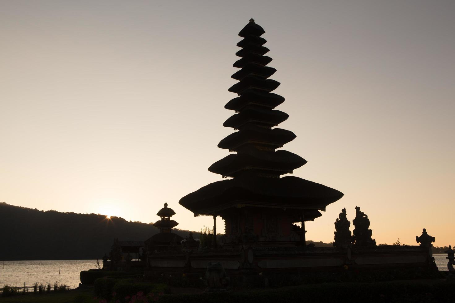 Pura Ulun Danu temple on a lake Beratan. Bali photo